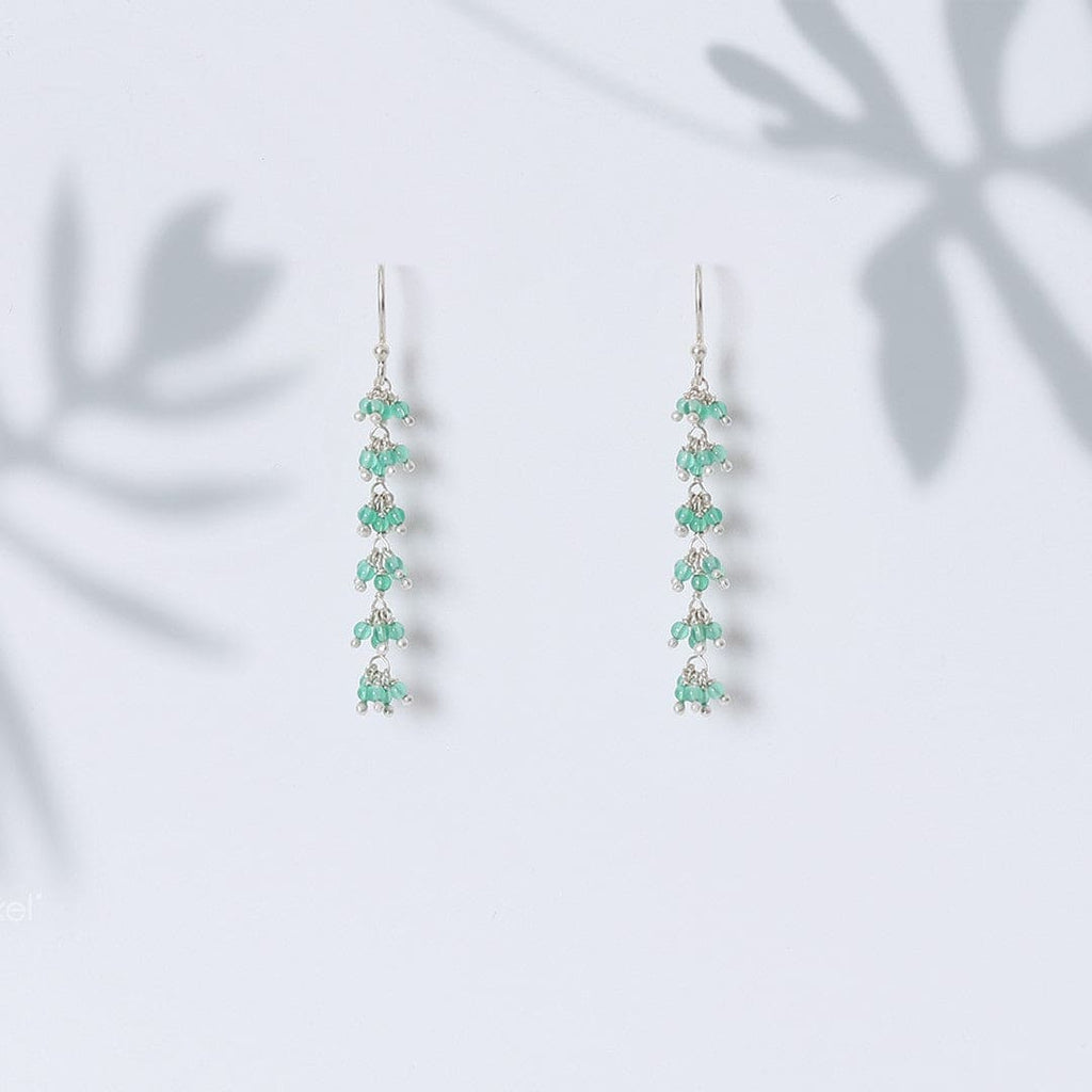 Emerald Cascade Drop Earrings