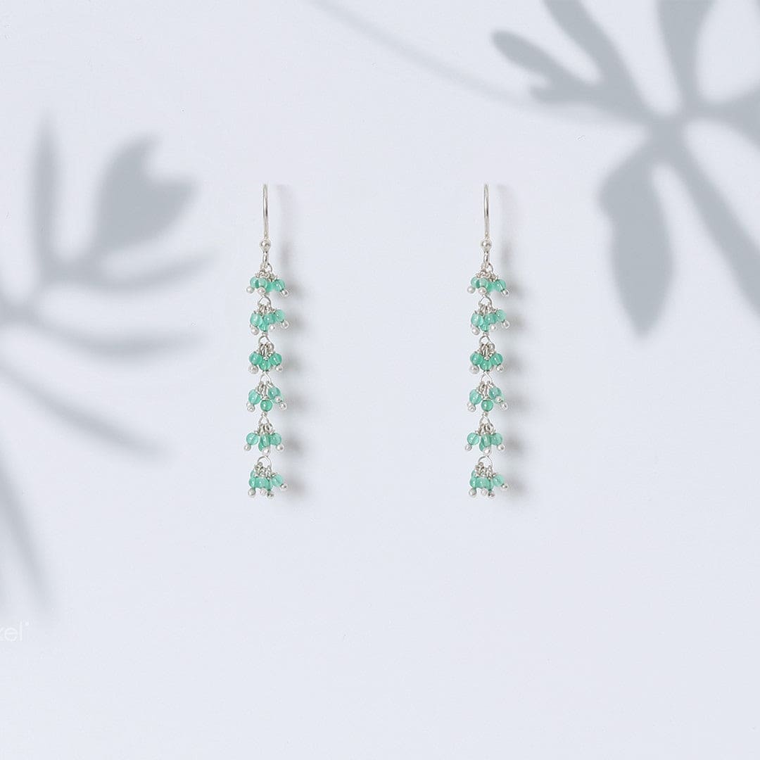Emerald Cascade Drop Earrings