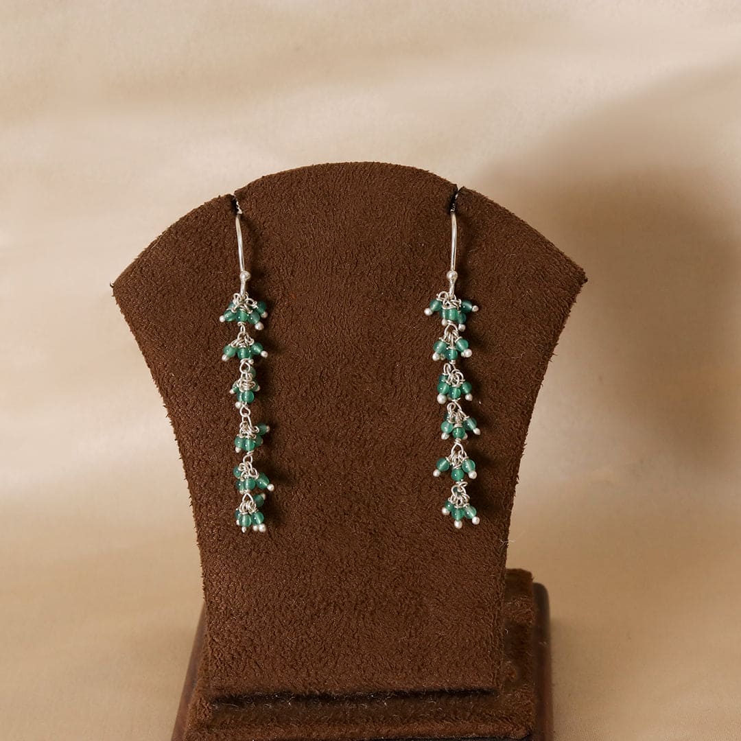 Emerald Cascade Drop Earrings