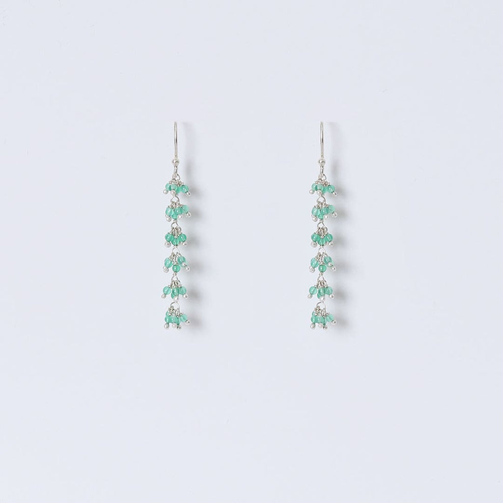Emerald Cascade Drop Earrings