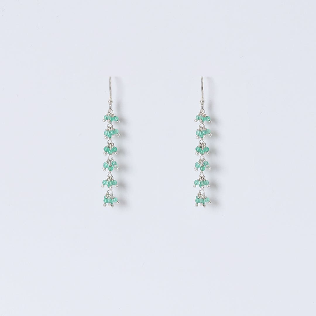 Emerald Cascade Drop Earrings