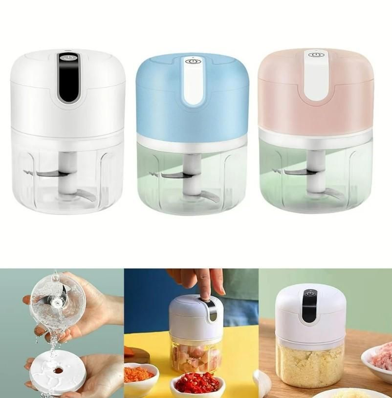 Portable One-Touch Electric Food Chopper