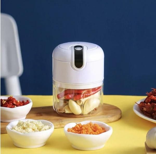 Portable One-Touch Electric Food Chopper