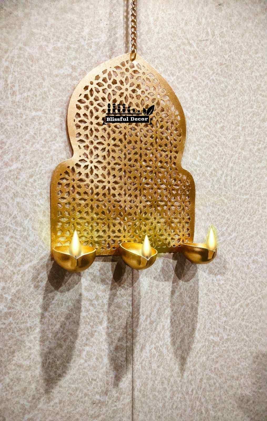 Artisan Metal Jharokha Wall Sconces (Set of 2)